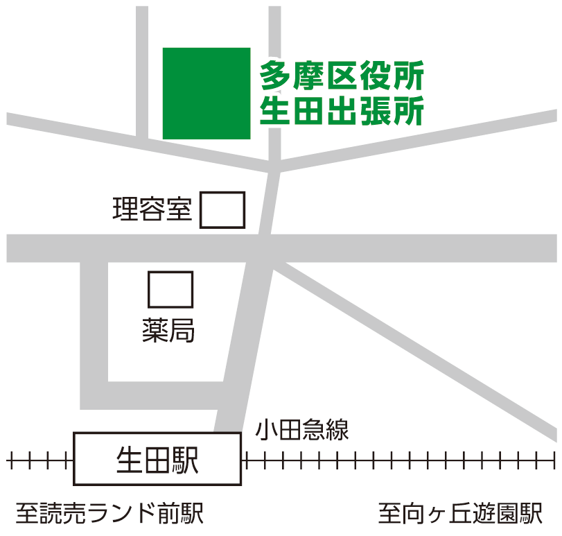 多摩区役所生田出張所2階大会議室
